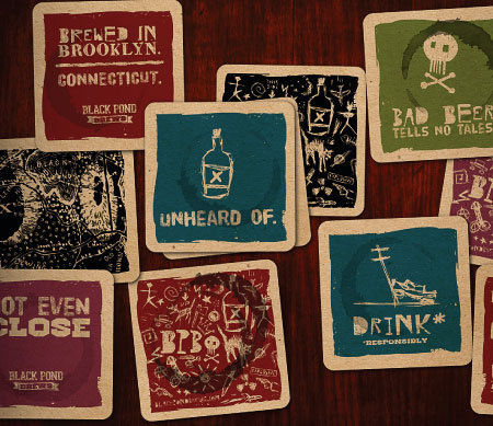 Black Pond Brews Coasters #beer #costers
