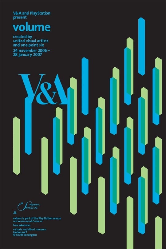 Red Lines: Bristol, EnglandThe V&A and PlayStation present Volume Created by United Visual Artists and one point six #design #poster