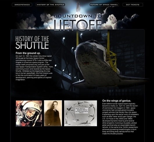 Countdown to Liftoff #layout #interactive