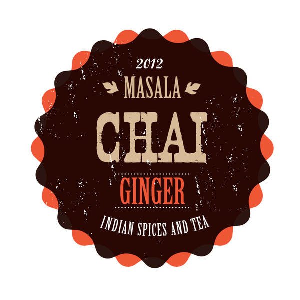 Masala Chai Tea Lounge on Behance #logo #lettering #vintage #label