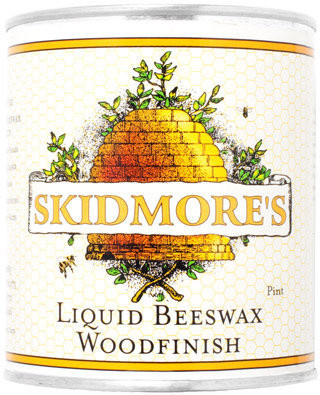 Skidmore's Beeswax Wood Care #packaging #illustration #lettering
