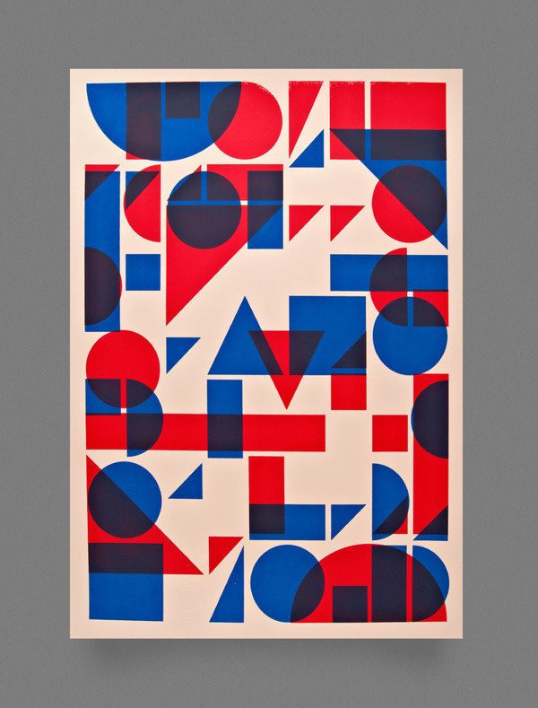 Shapes Screen Print by Two Times Elliott #poster