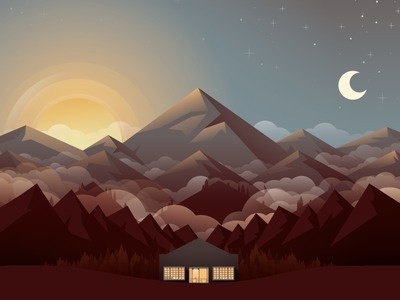 Mountains - Nick Slater #illustration #dribbble #mountains