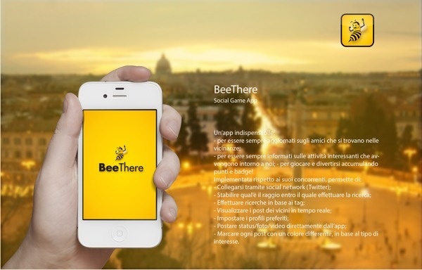 BeeThere | Social Game #design #drogu #app #beethere #game #geo #social