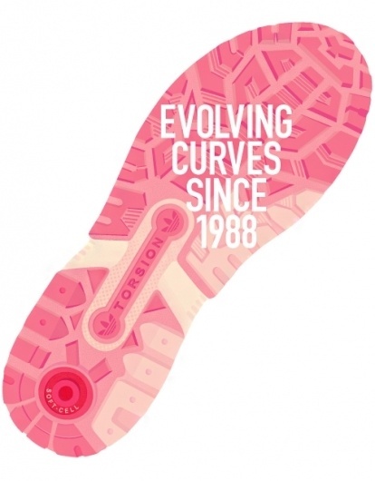 ANONYMOUS MAG #adidas #design #trefoil #curves #illustration #torsion #adi #typography