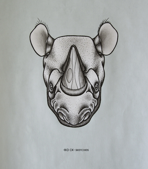 Rhino wood #rhino #ba #ck #dots #wood