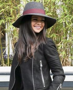 Selena Gomez Black Leather Jacket