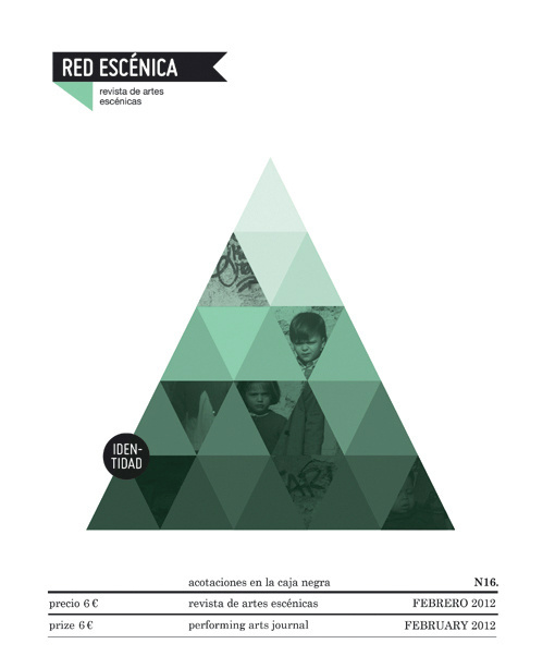 Red Escénica. MAG. New Issues! Casmic Lab / diseño gráfico / graphic design #triangle #poster #green