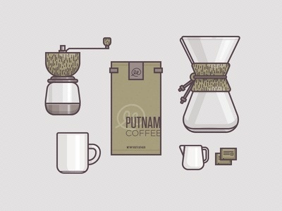Coffee Collection #coffee #illustration #ryan #putnam