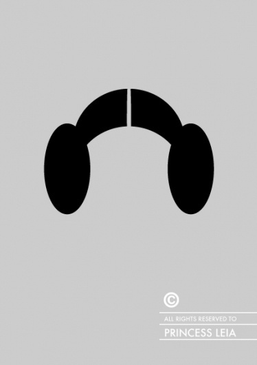 Pop Culture Characters Get 'Branded' By Their Iconic Haircuts - DesignTAXI.com #vector #wars #star #poster #minimalist