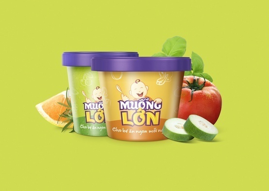 Muong Lon packaging #vietnam #lon #agency #branding #packaging #muong #kid #thit #thng #food #mncb #hiu #dng #logo #xy #bratus