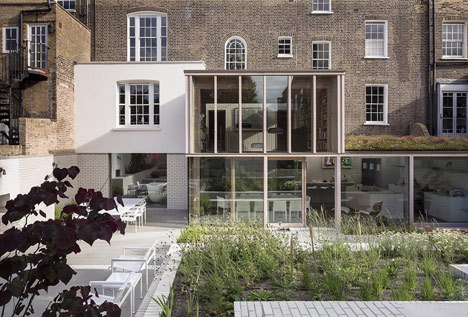 East London House by David Mikhail Architects #brick #wood #architecture #facades