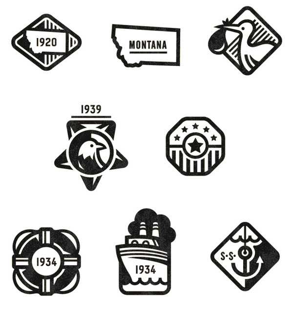 Ancestry Badges Valerie Jar / Design + Illustration #icon #illustration #badges #system