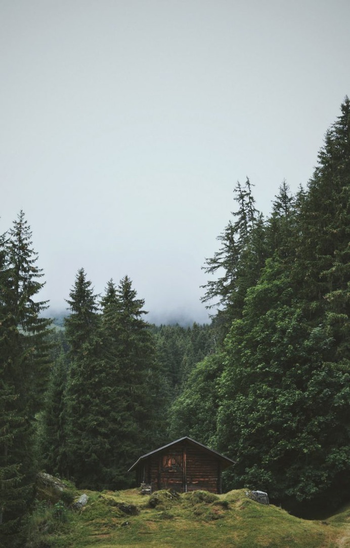 Deep in the mountains of Switzerland