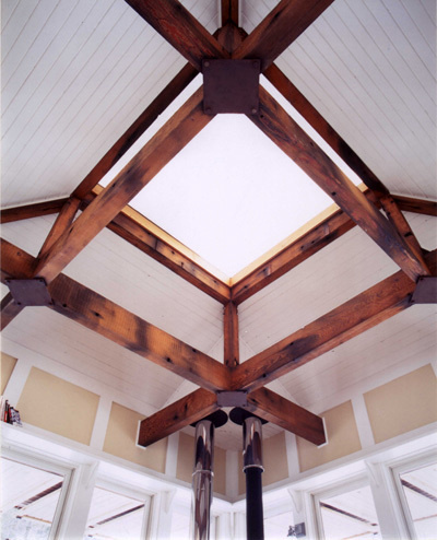 AIA - Montana, Design Awards -- Judith Mountain Cabin - Prairie Wind Architecture #interior #design #beams #wood #cabin