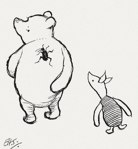 The Search for Small b #winnie #pooh #the #illustration #piglet #bear