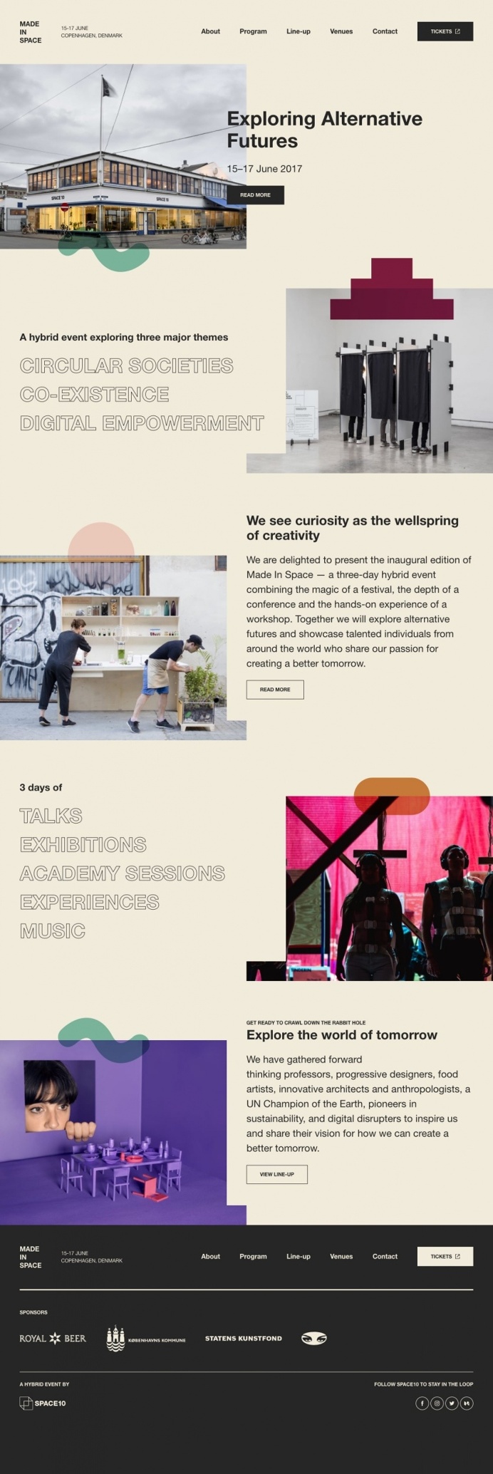Made in Space - Mindsparkle Mag - Exploring the world & work of SPACE10 with their festival "Made in Space", whose cool and fresh website is