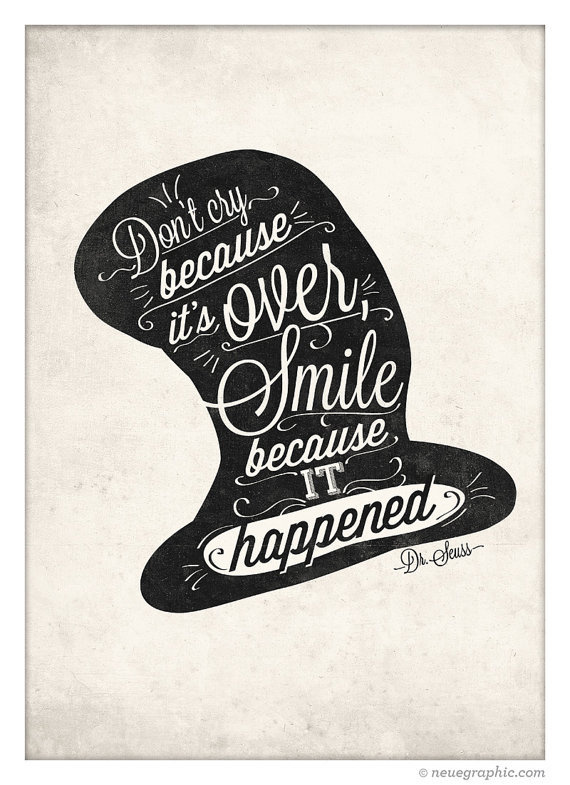 Dr.Seuss Handwriting Style Quote Print by NeueGraphic #quote #print #decor #home #illustration #neuegraphic #art #poster #typography