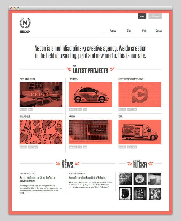 Necon #portfolio #design #website #layout #web