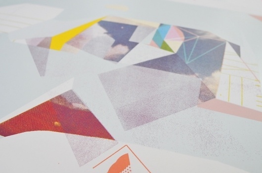 Berg Bild: Schall | The Ghostly Store #form #silkscreen #geometric #pastel