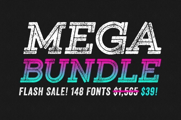 Entire Shop Bundle 148 Fonts #fonts #design #mega #bundle
