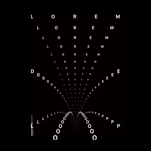 Lukas Bruhn “Lorem de Loop” on Instagram: “🏴 week 01 〰 after a short break I’ll continue making posters! But this time I want to put a bit more effort into each poster. From today on…”