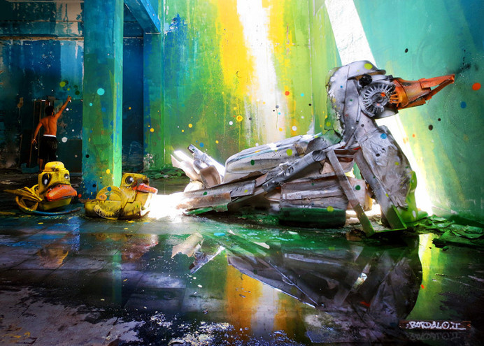 Street Art Made From Trash Objects