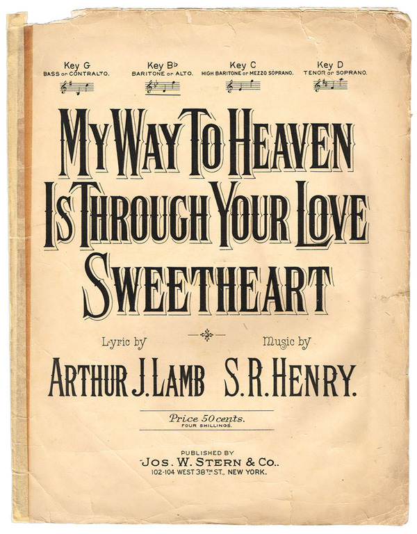 I have bought quite a few sheet music booklets over the last year, with the intention of framing them, as they often have great typography o #font #lettering #design #sheet #vintage #music #typography