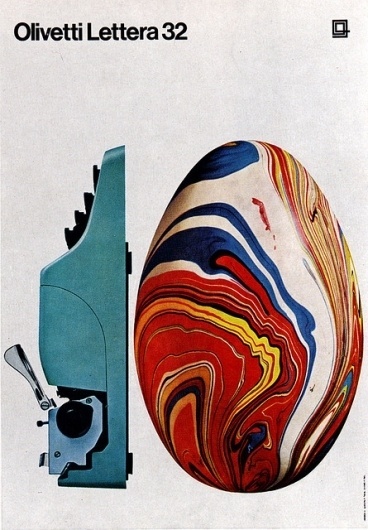1960s Advertising - Poster - Olivetti Lettera 32 (Italy) | Flickr - Photo Sharing! #olivetti #advertisement #32 #lettera #typewriter