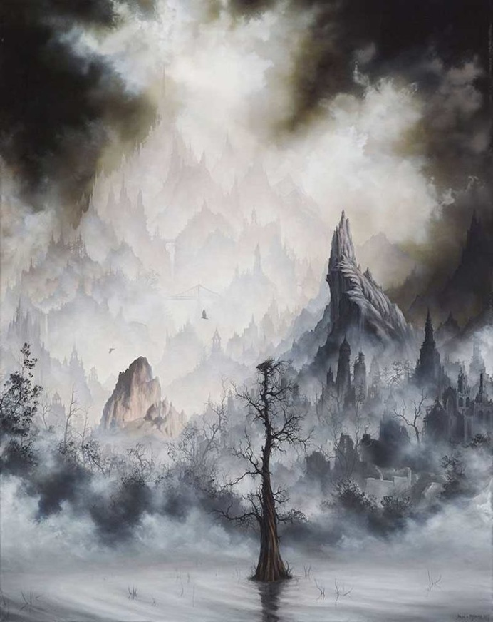 Axiom: Oil Paintings of Foggy Landscapes by Brian Mashburn