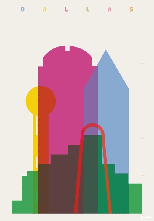 Shapes of Cities : Yoni Alter #overprinting #yoni #cities #alter #illustration #skyline