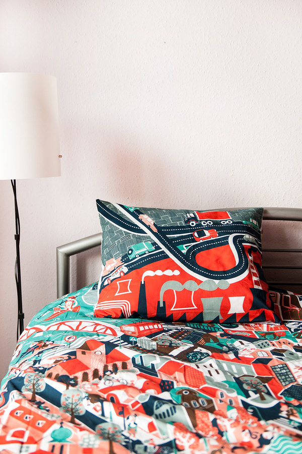 Pościel Miasto | Pan tu nie stał #interior #bedding #city #print #pillow