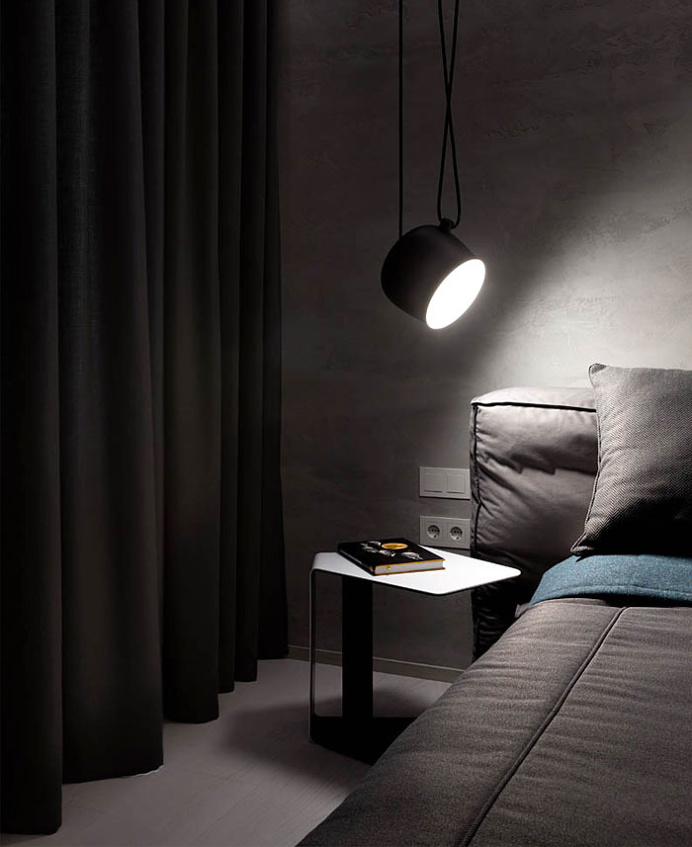 Apartment in Dark Colors by InCube - #decor, #interior, #homedecor,