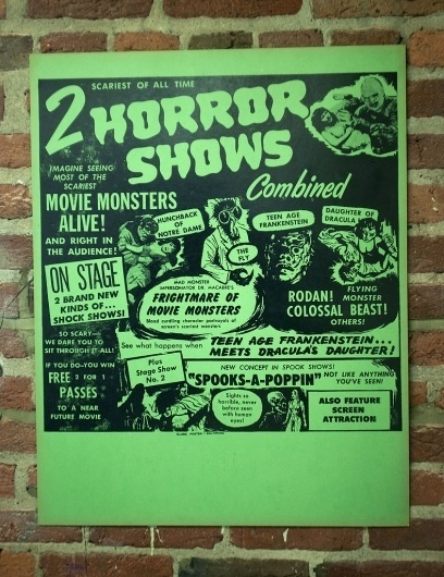 horrorflick1.jpg (789×1024) #poster #letterpress #lettering #horror #mica #baltimore #globe