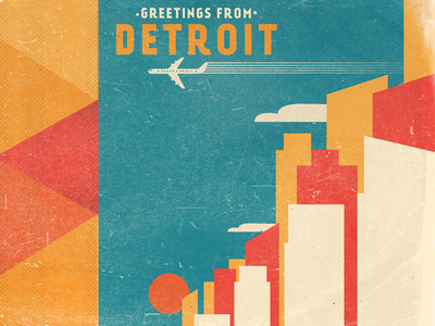 Greetings From Detroit #simple #fun #graphic #clean