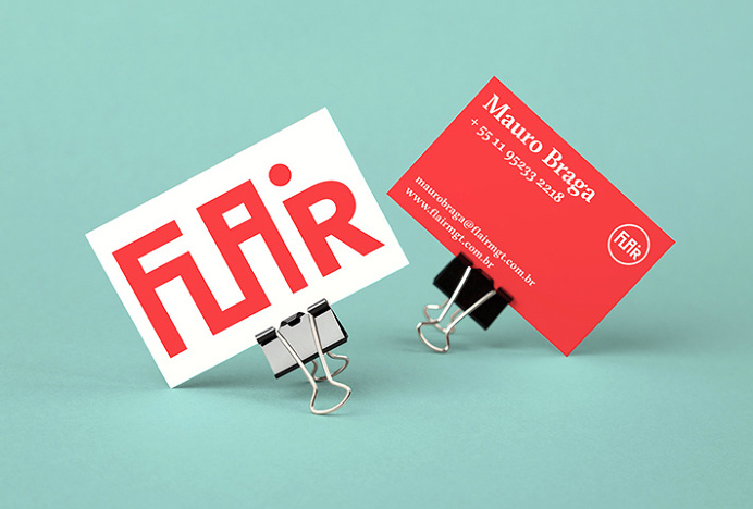 Flair by Gabriel Finotti #branding #stationary #red