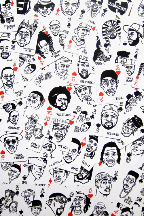 Hip Hop #portraits #cards #hip hop stars