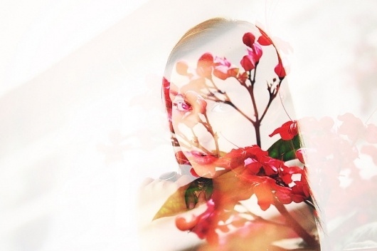 Double Exposures - Andre De Freitas #girl #exposure #photography #double #beautiful #flowers