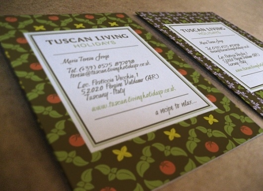 Tuscan Living Holidays · Brand Identity & Website on the Behance Network #yoyo #corporate #identity #logo #cards
