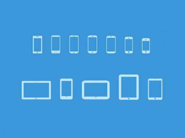 Mobile devices icons Free Psd. See more inspiration related to Icon, Mobile, Icons, Devices and Horizontal on Freepik.