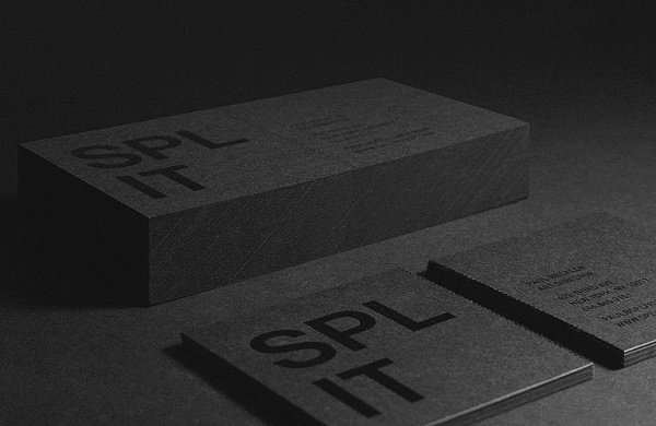 Split Identity - DAVID KERR #card #split #black #business