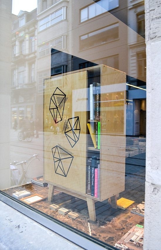 print cupboard - thankstothetree.be #cupboard #print #design #books #geometric #furniture