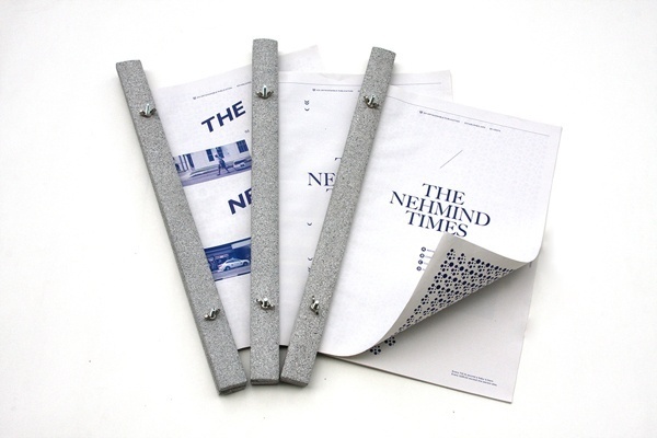 The Nehmind Times by Nicholas Loke, via Behance #binding