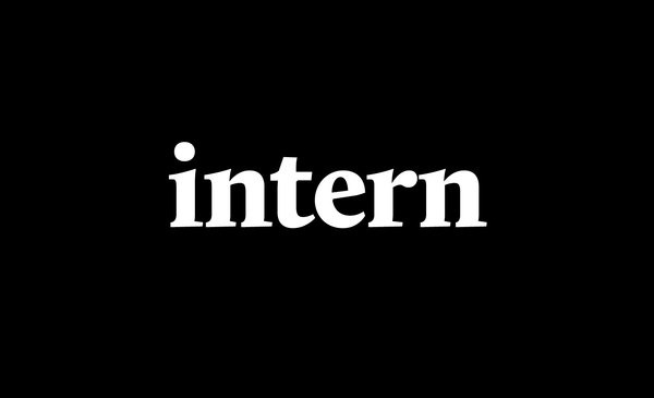 Intern Magazine Issue One Designed by She Was Only #logo #masthead #typeface #magazine