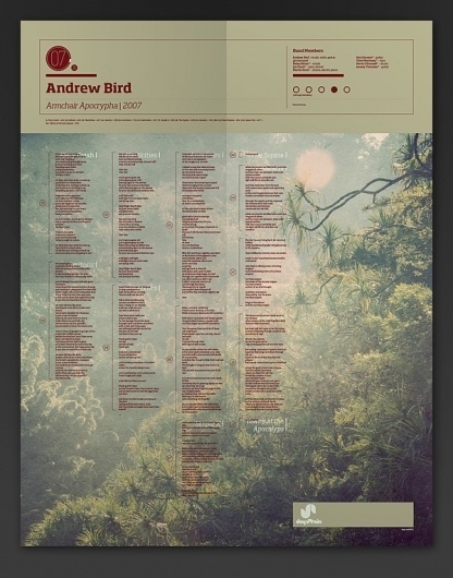 The Visual Mixtape on the Behance Network #poster #bird #map #andrew
