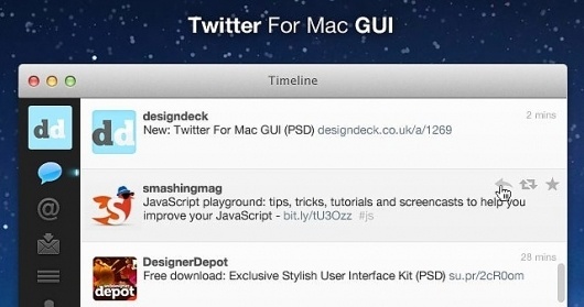Twitter GUI PSD | Tous les PSD #freebies #psd #twitter