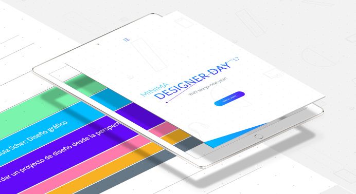 Minima Designer Day #landing #page #designer #day #event #conference #annual #graphics #colors #maracaibo #venezuela #graphicdesign #dot #li