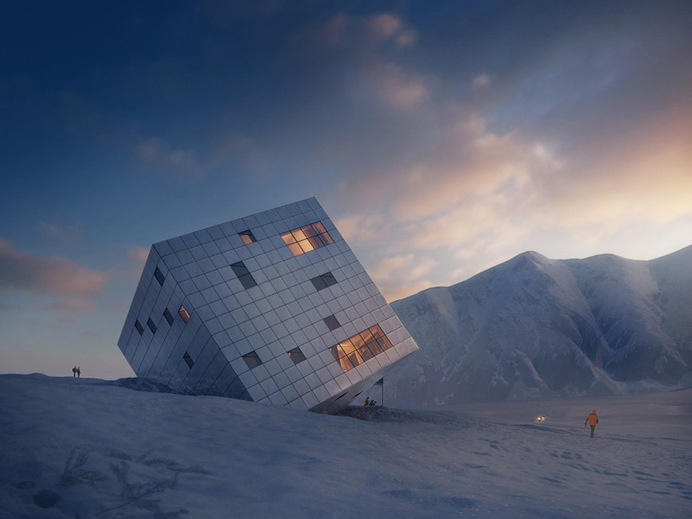 Kežmarské Hut in Slovakian Mountains #hotel #architecture #mountains