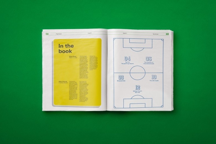 Top Corner Magazine by Shillington Graduate Adam Sharratt - Shillington Design Blog