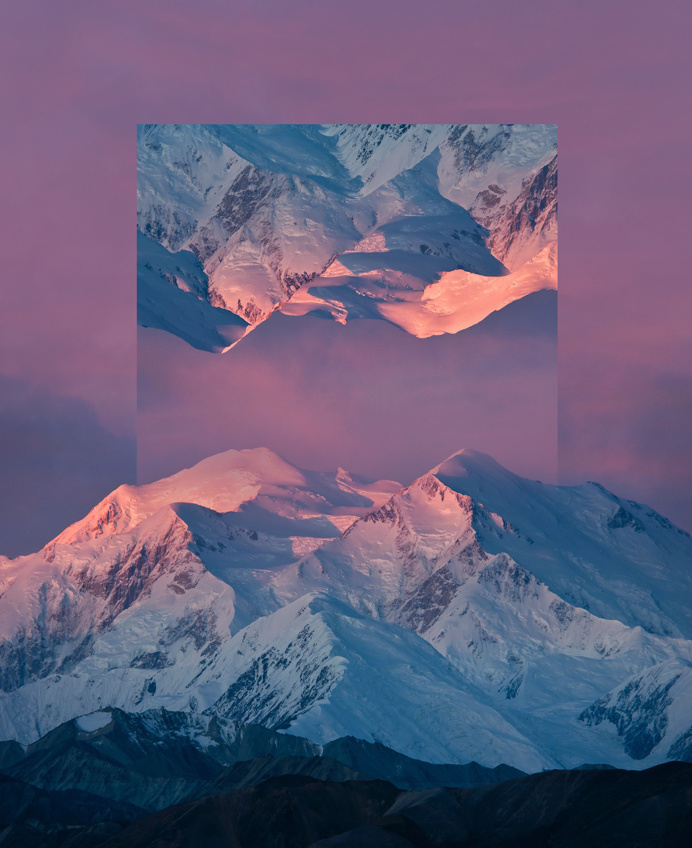 #graphic #gradient #mountain